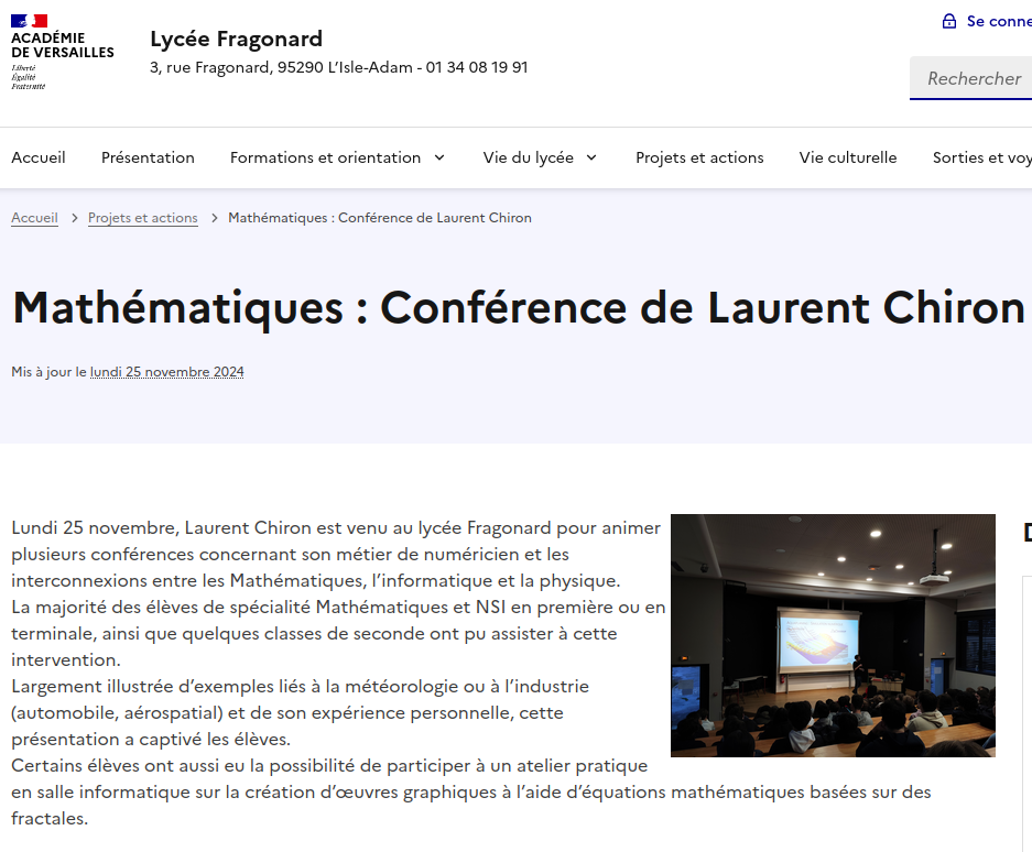publication-lycee-fragonard-apres-conference-laurent-chiron publication-lycee-fragonard-apres-conference-laurent-chiron